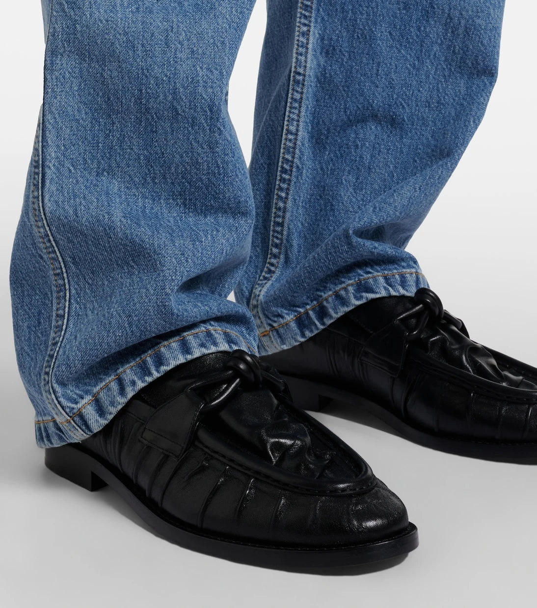 Bottega Veneta - Astaire Knot leather loafers