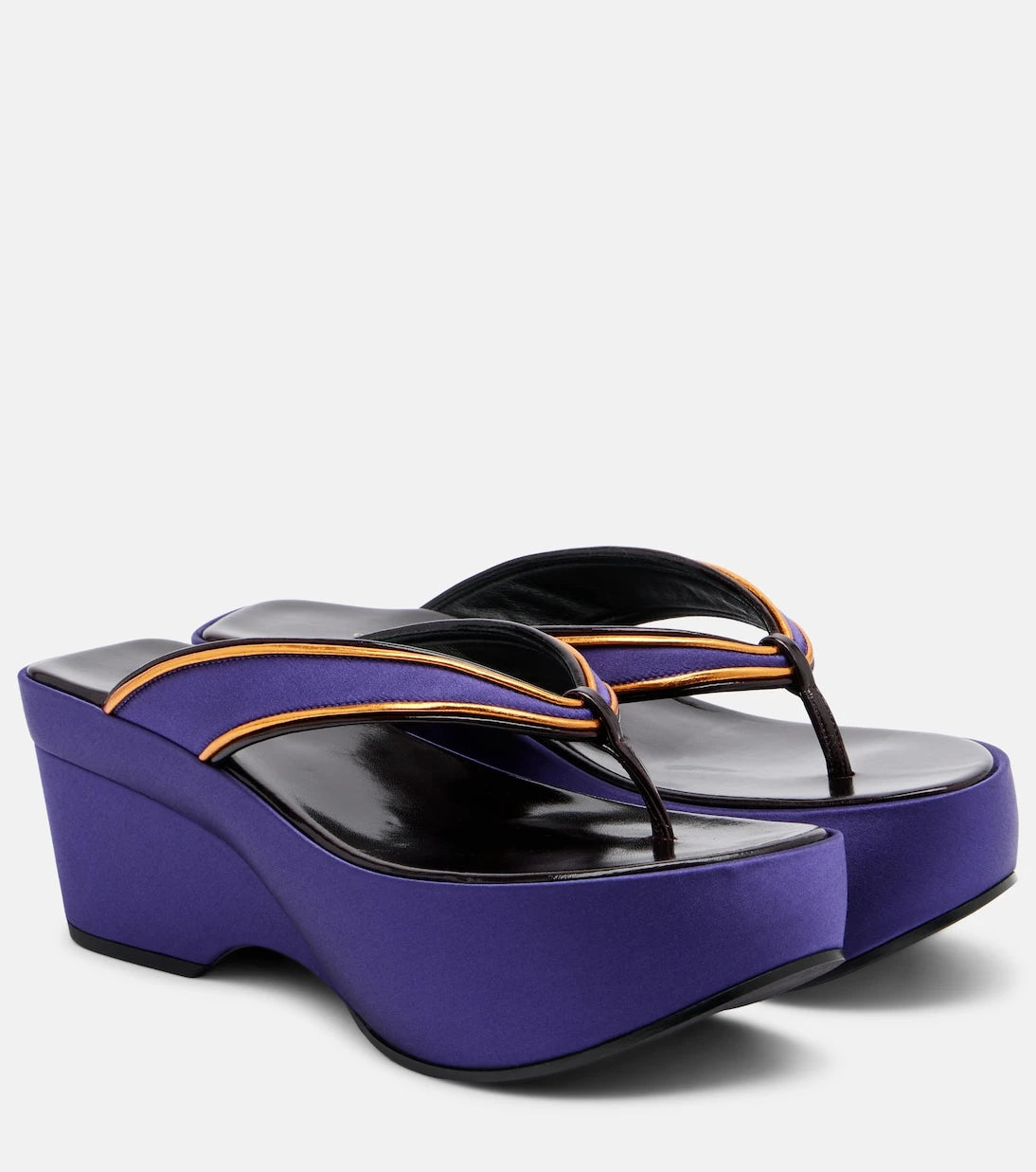 Dries Van Noten - Satin thong sandals