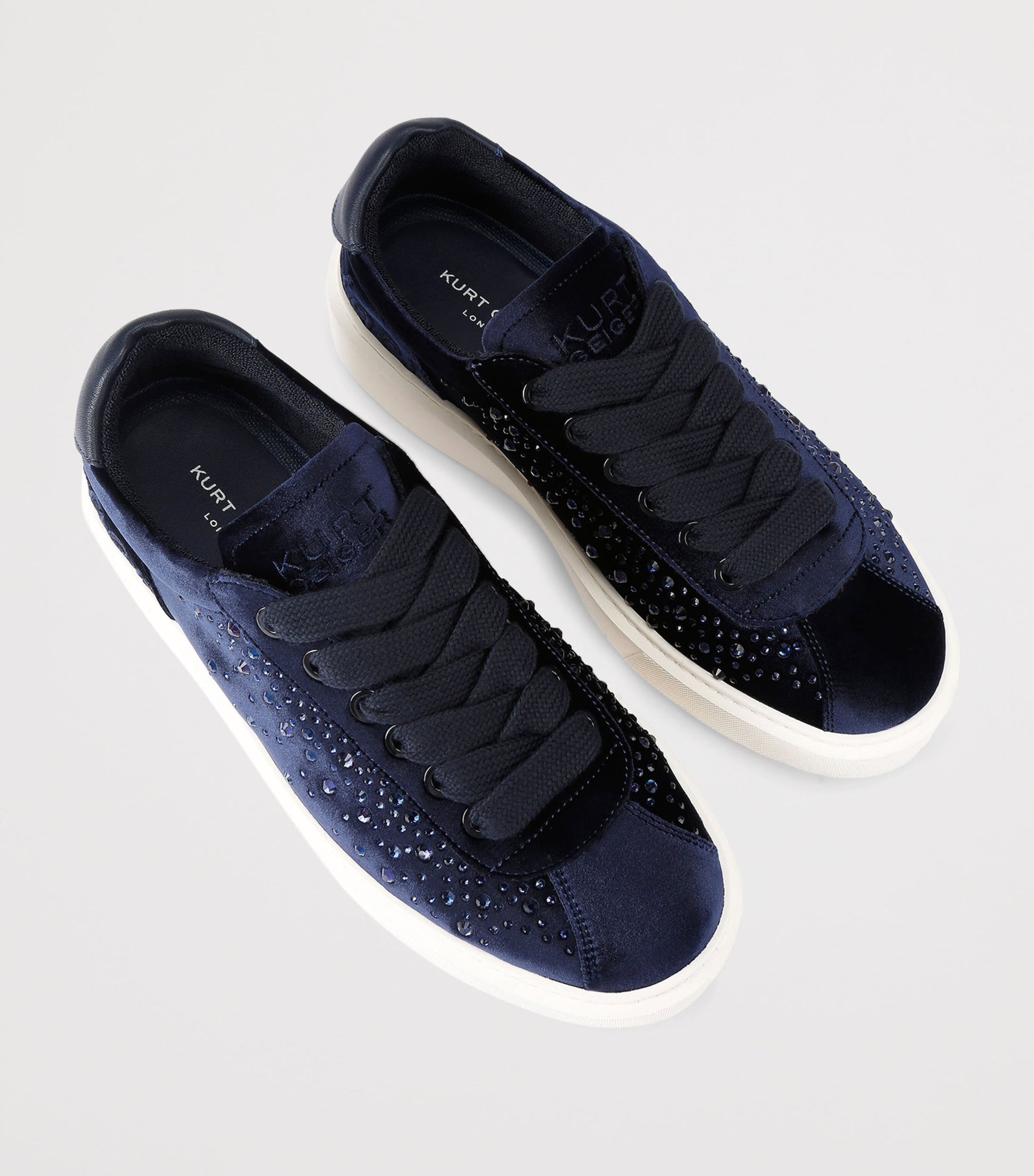 Embellished Albion Retro Sneakers NAVY