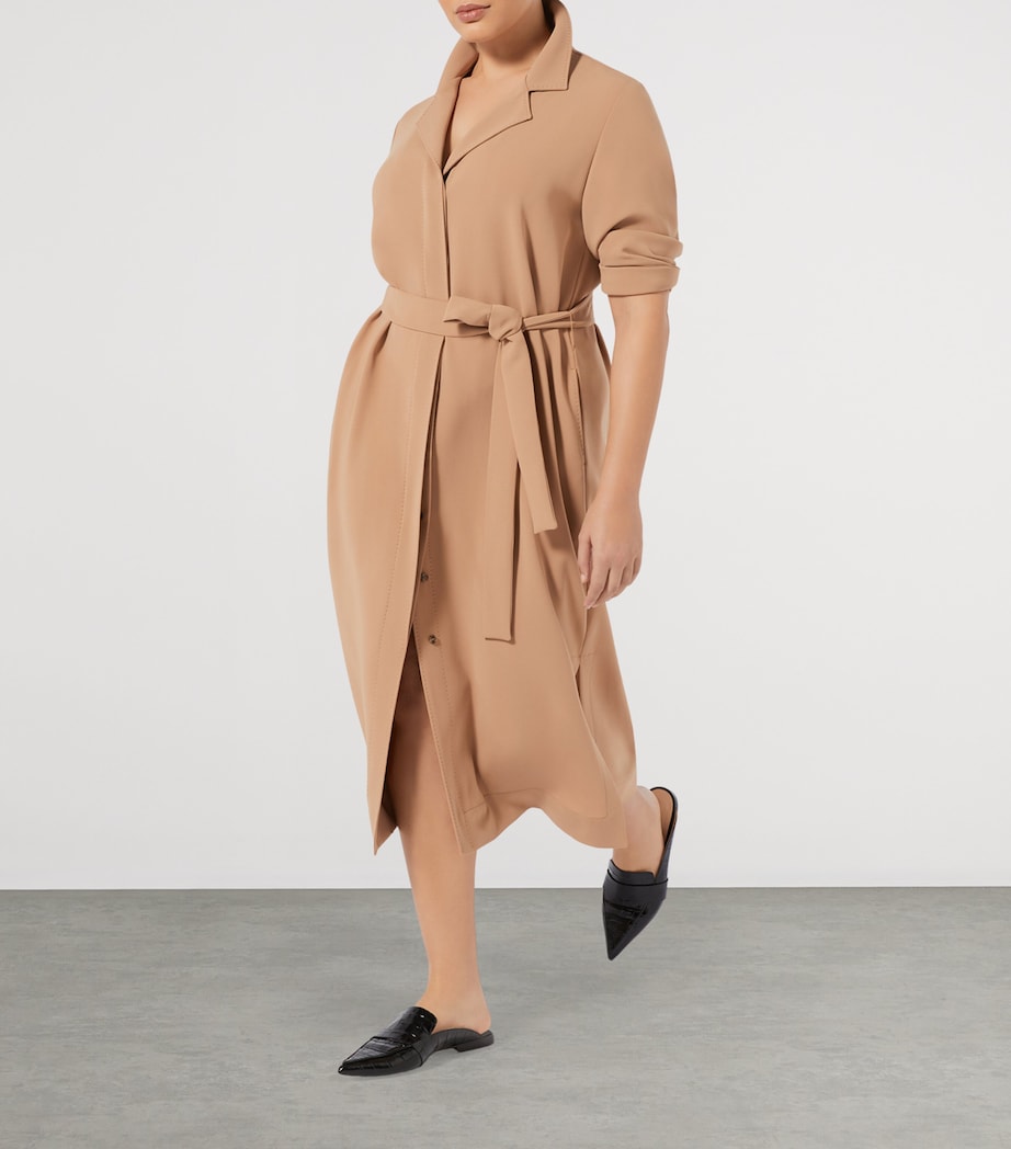 Beige Cady Pomezia Midi Dress