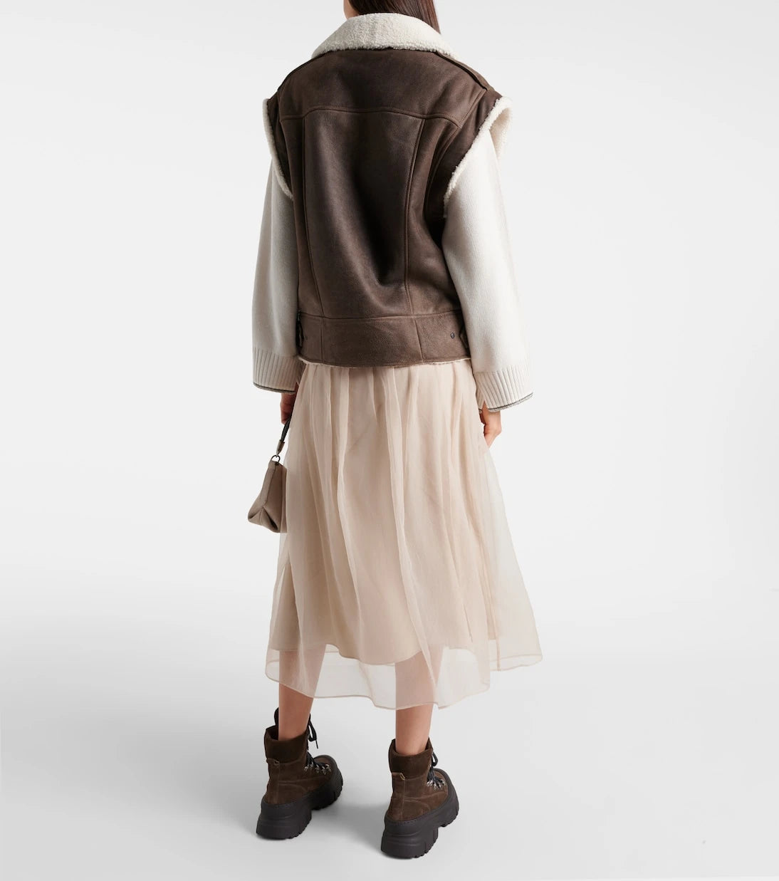 Brunello Cucinelli - Shearling-lined leather vest