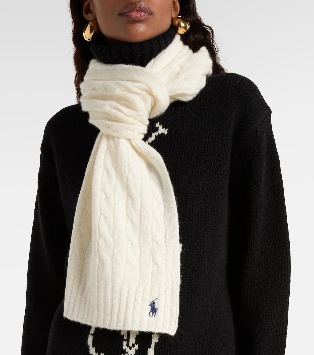 Polo Ralph Lauren - وشاح من الصوف والكشمير