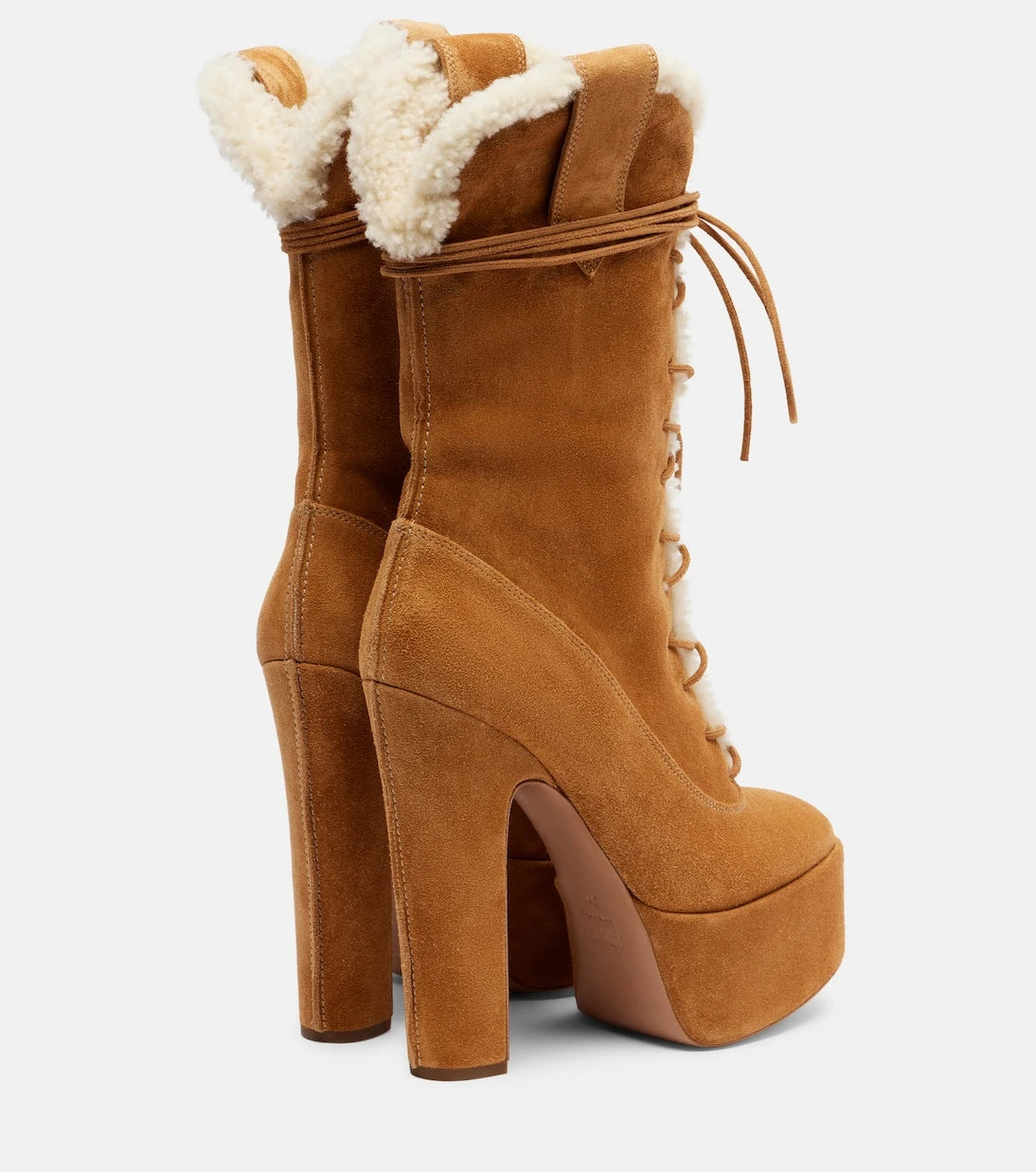 Paris Texas - Malena 145 suede platform lace-up boots
