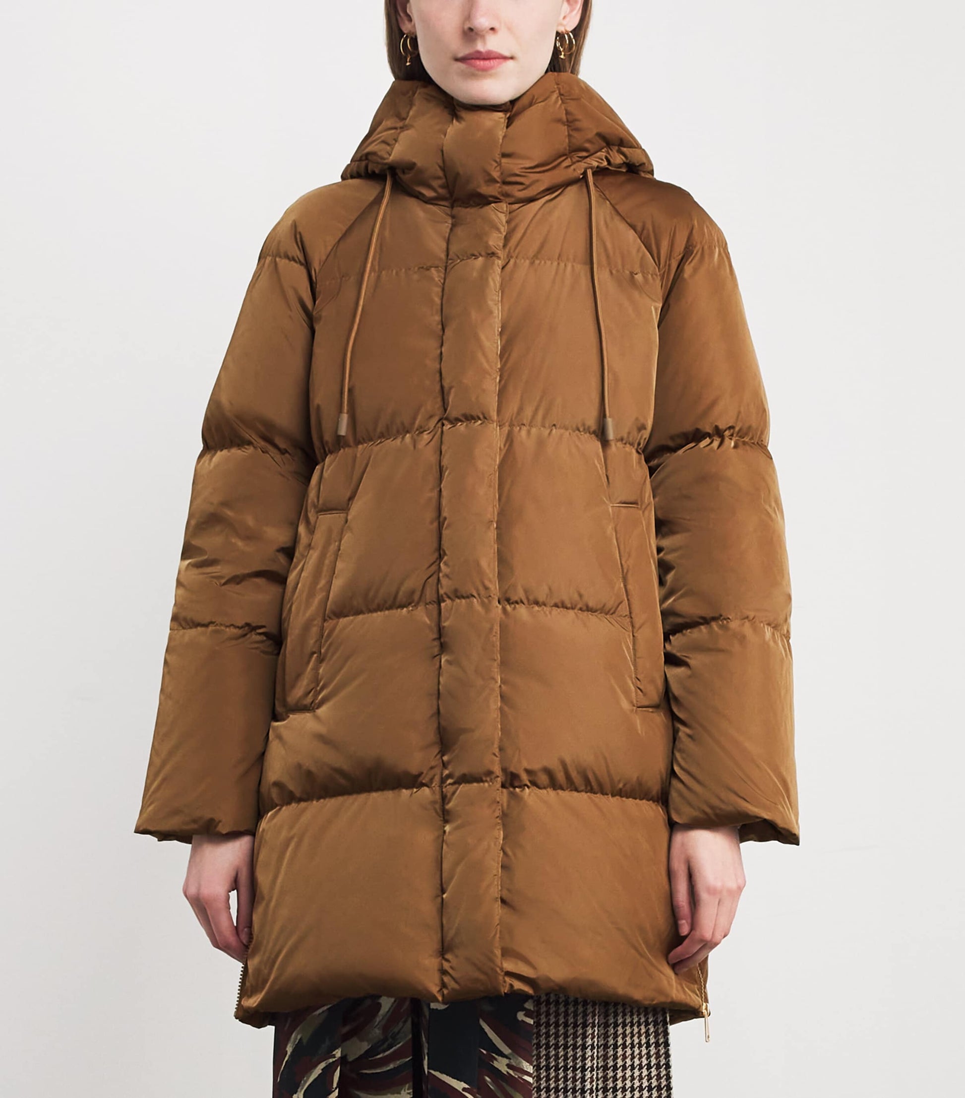 Weekend Max Mara Beige Down Quilted Parka