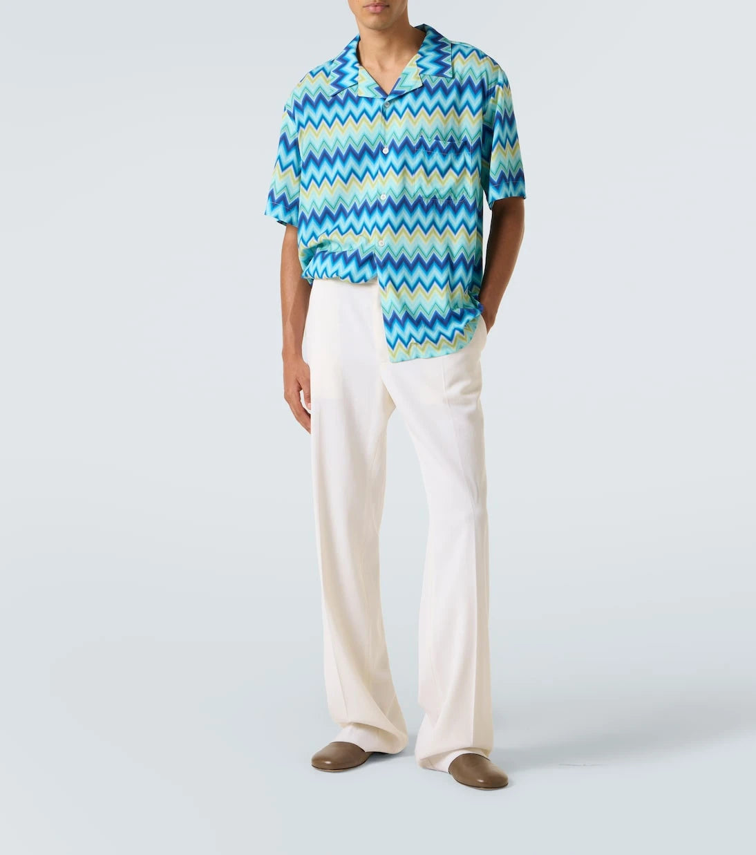 Missoni - Zigzag bowling shirt