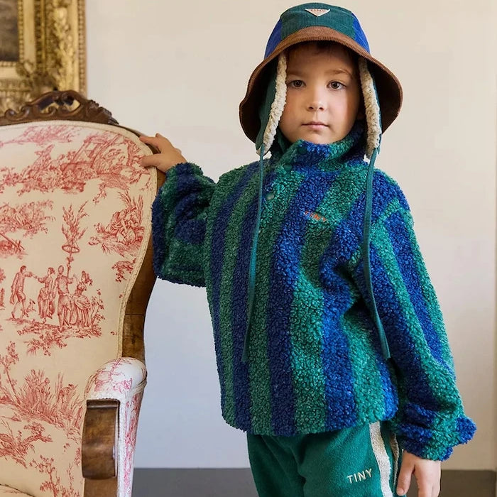 Детска памучна капела Tinycottons COLOR BLOCK BUCKET HAT