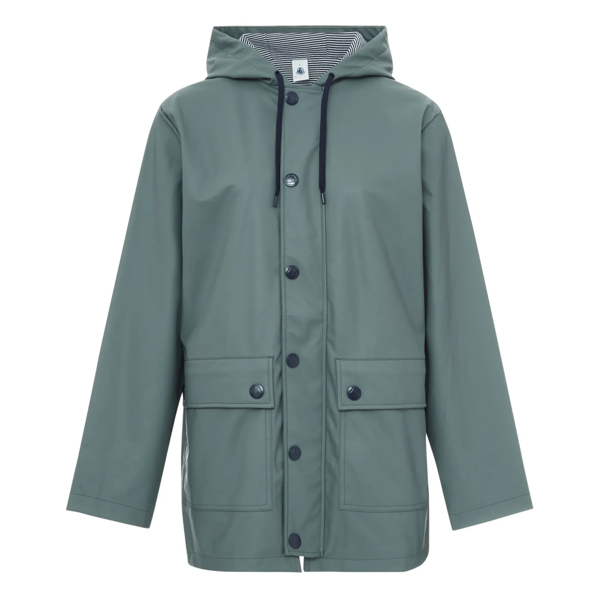 Petit Bateau - Organic cotton lined raincoat - Women's collection  | Green