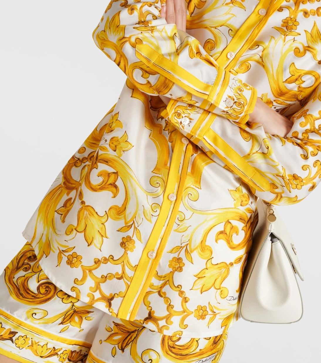 Dolce&Gabbana - Majolica silk twill shirt