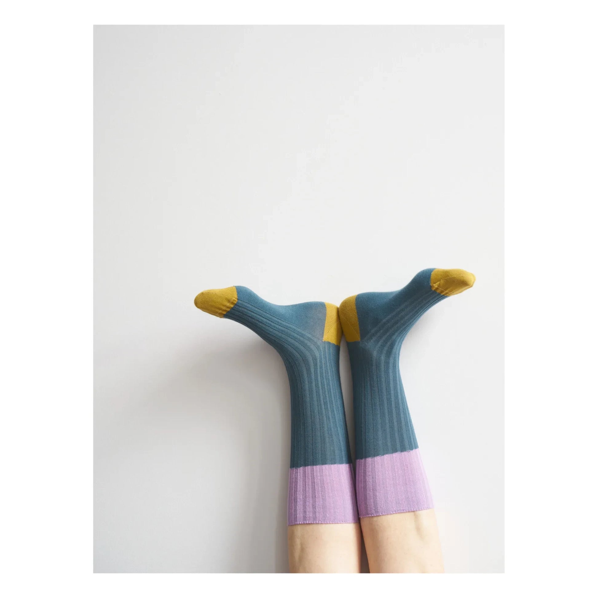 La cerise sur le gâteau - Yvette sock | Peacock blue