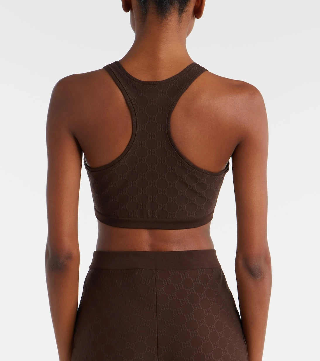 Gucci - GG jersey jacquard sports bra