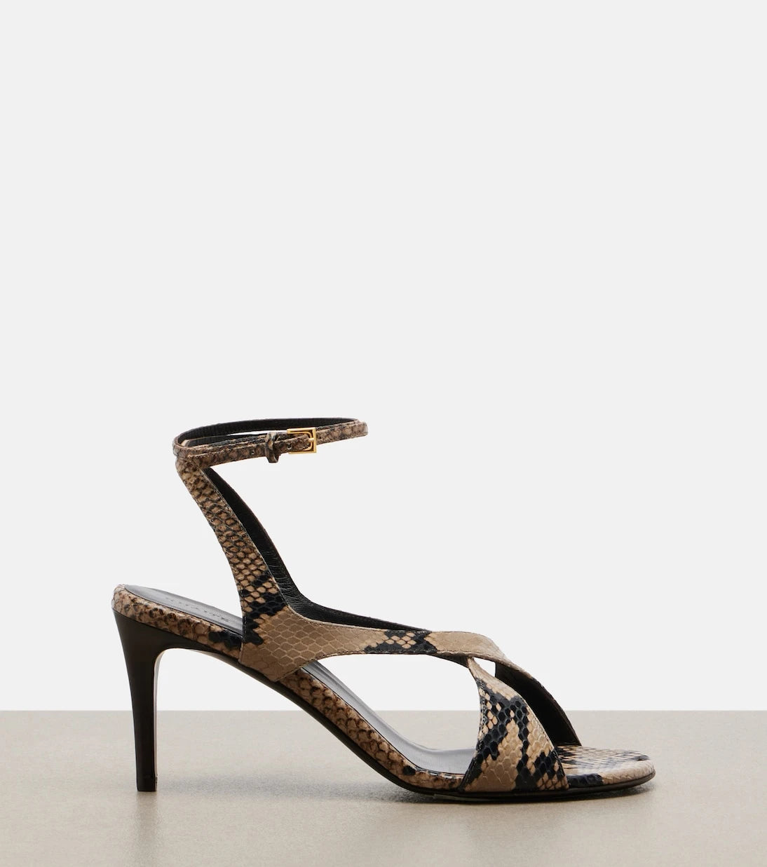 Khaite - Liria snake-effect leather sandals