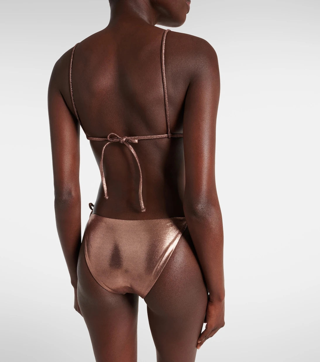Jade Swim - Ties lamé bikini bottoms