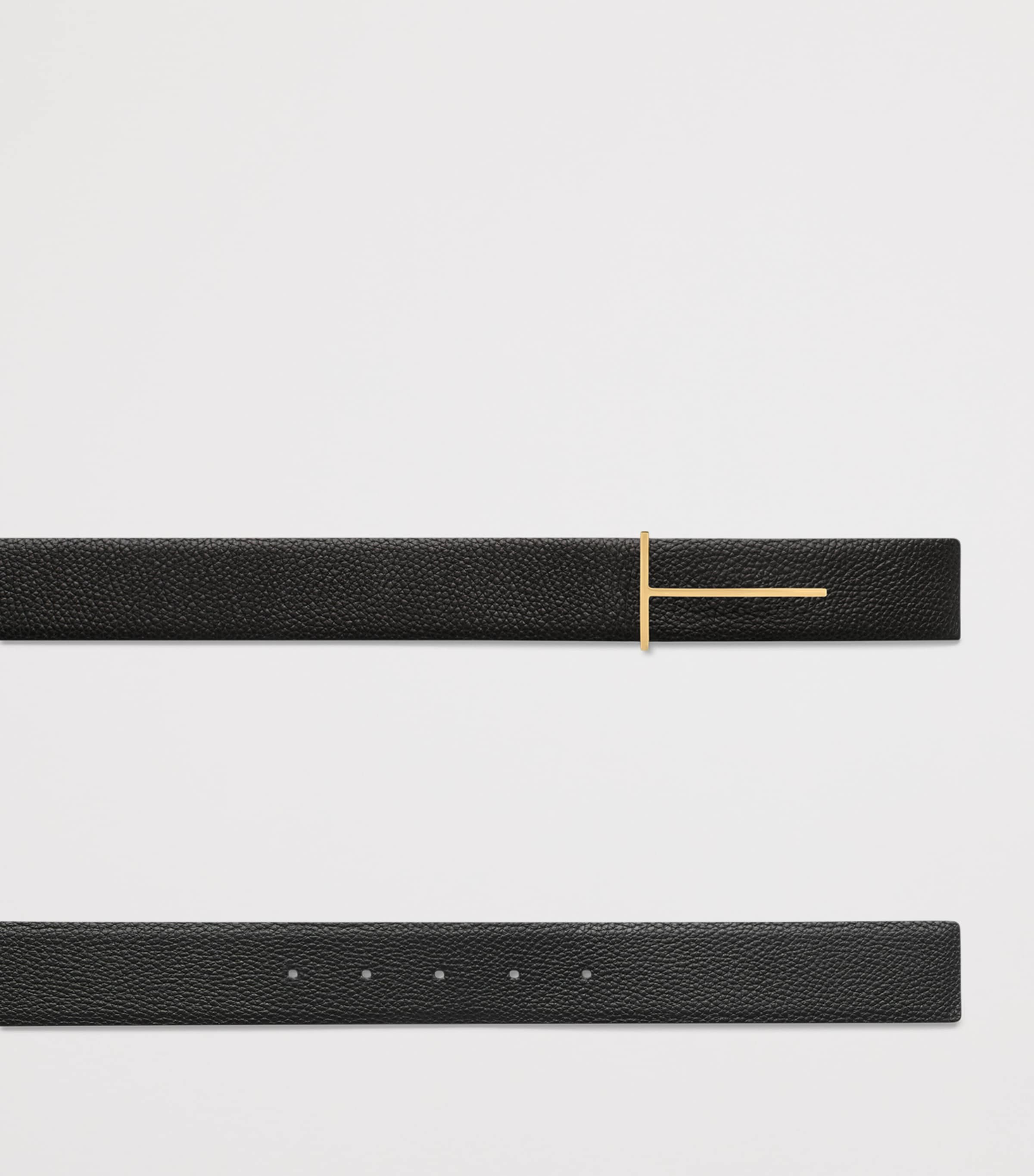 TOM FORD Calf Leather Reversible Slim T Belt