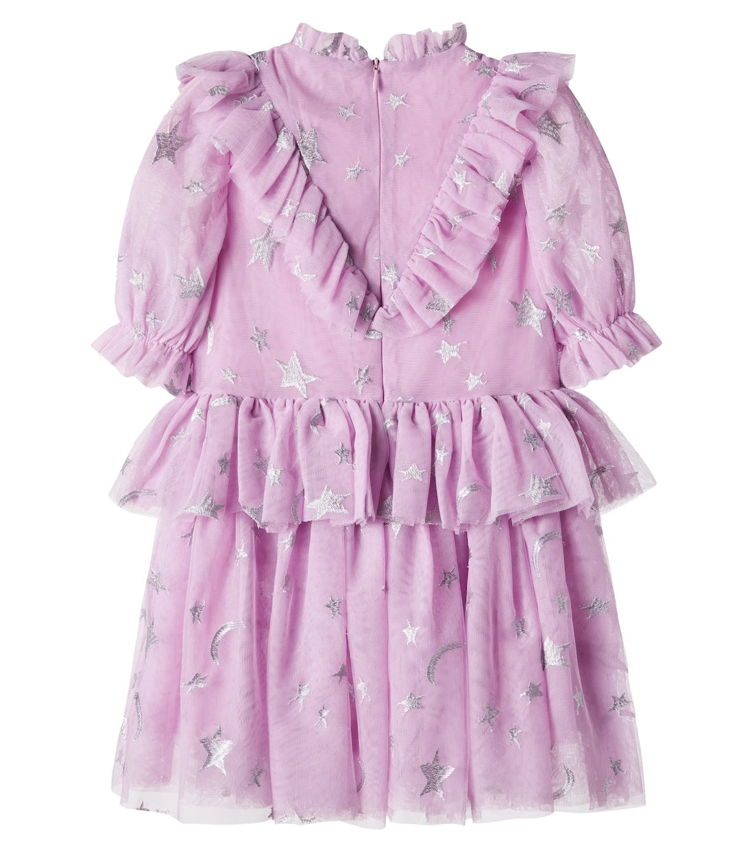 Stella McCartney Kids - Embroidered ruffled tulle dress
