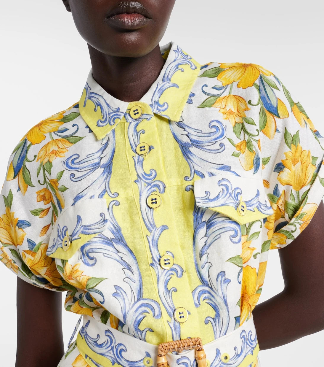 Farm Rio - Printed linen romper