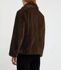 Brown Faux Fur Pea Coat