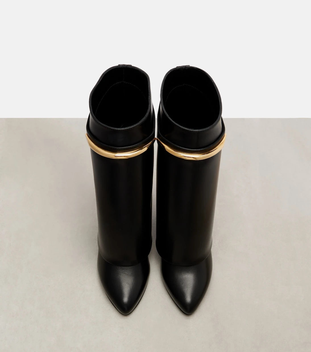 Givenchy - Shark 95 leather mid-calf boots