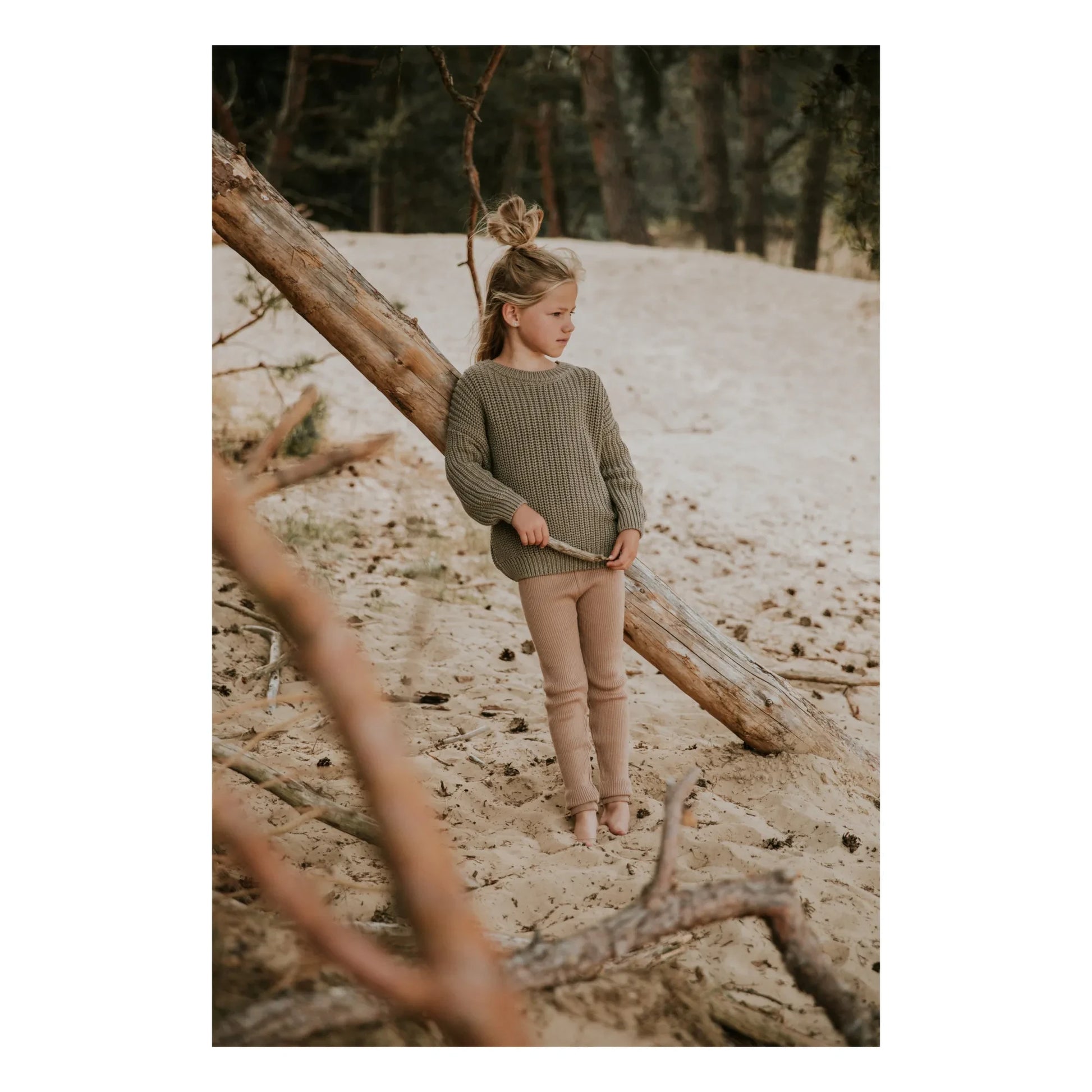 Yuki - Chunky Organic Cotton Jumper | Sage