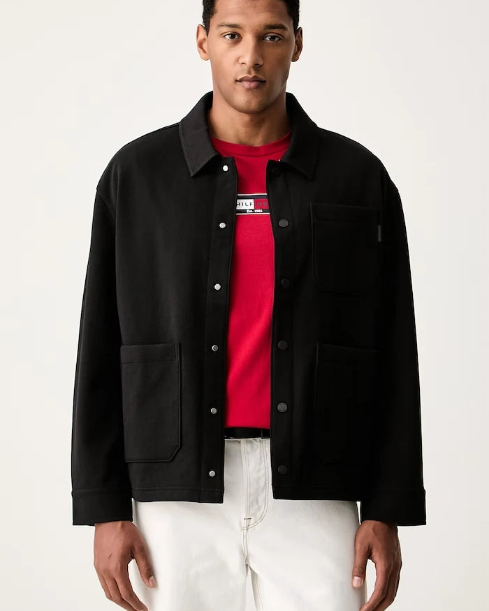 Tommy Hilfiger pamuklu kısa erkek ceketi