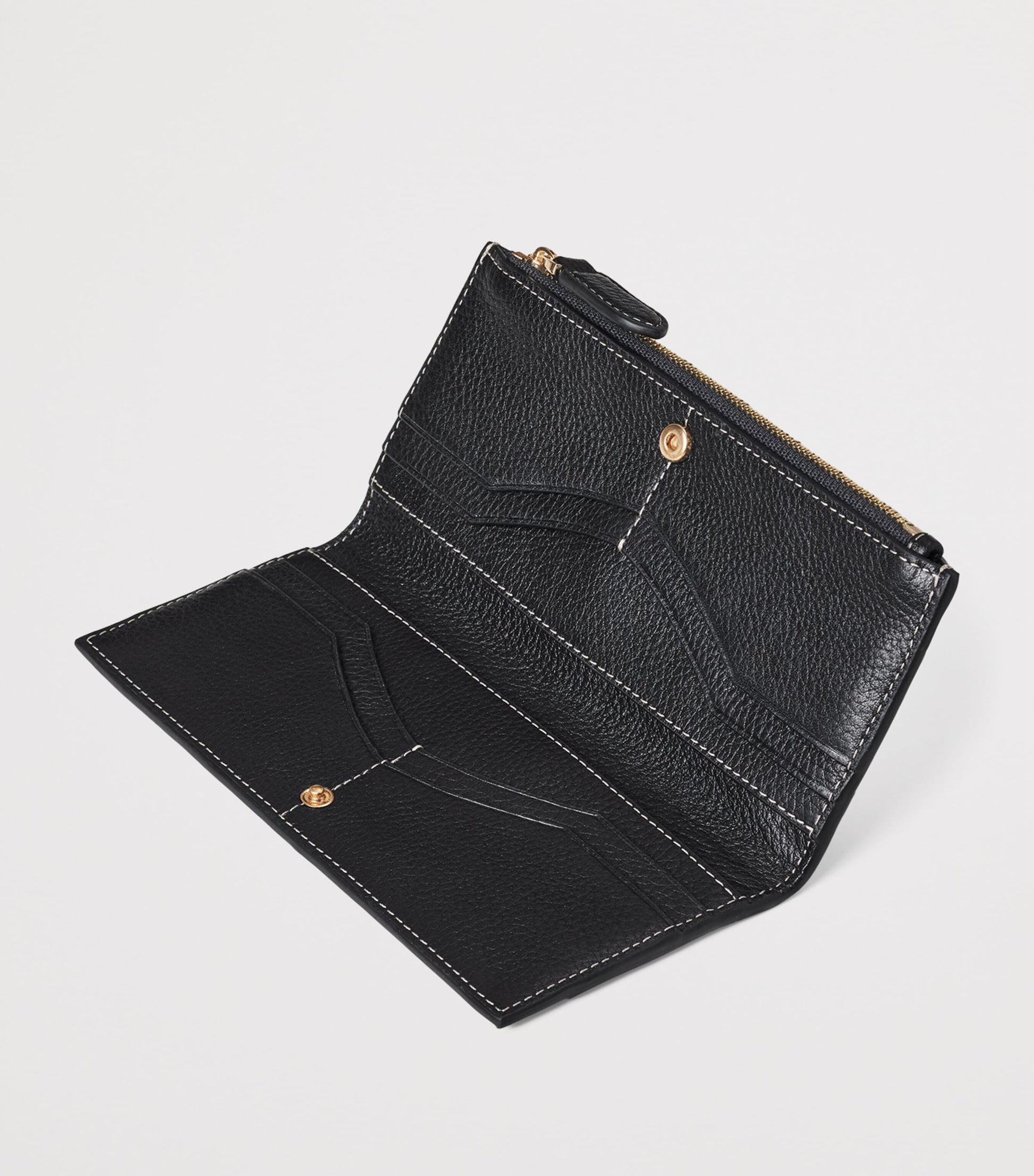 Black Large Leather Hudson Purse