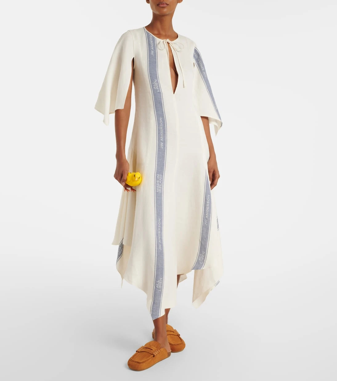 JW Anderson - Asymmetric linen maxi dress
