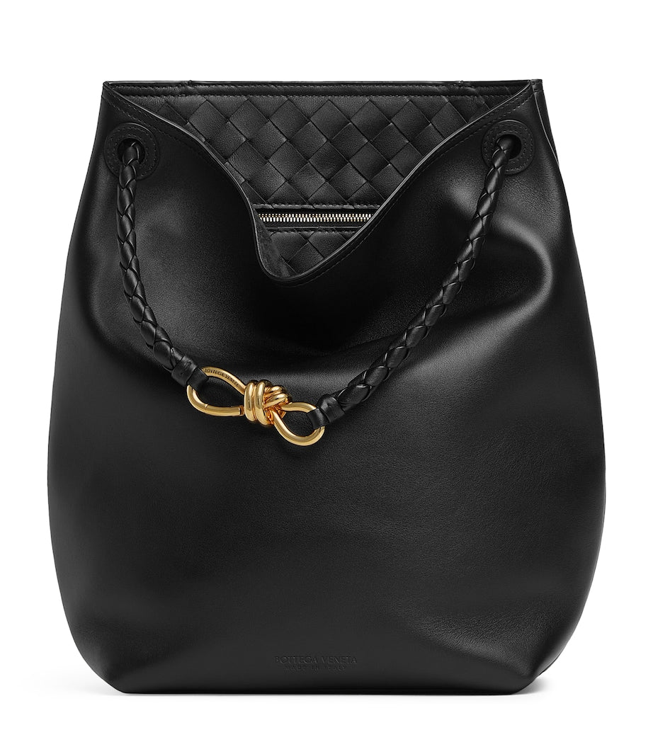 Leather Andiamo Bucket Bag