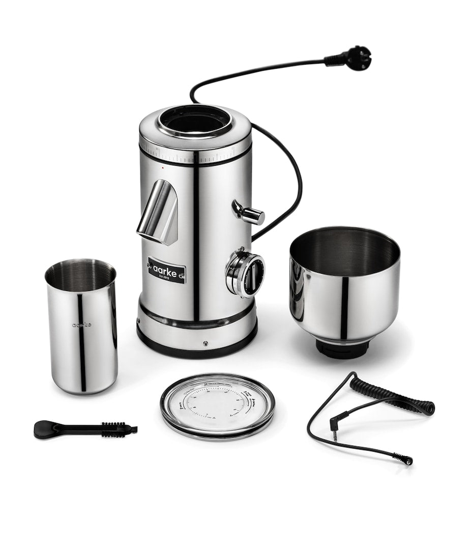 Stainless Steel Flat Burr Coffee Grinder