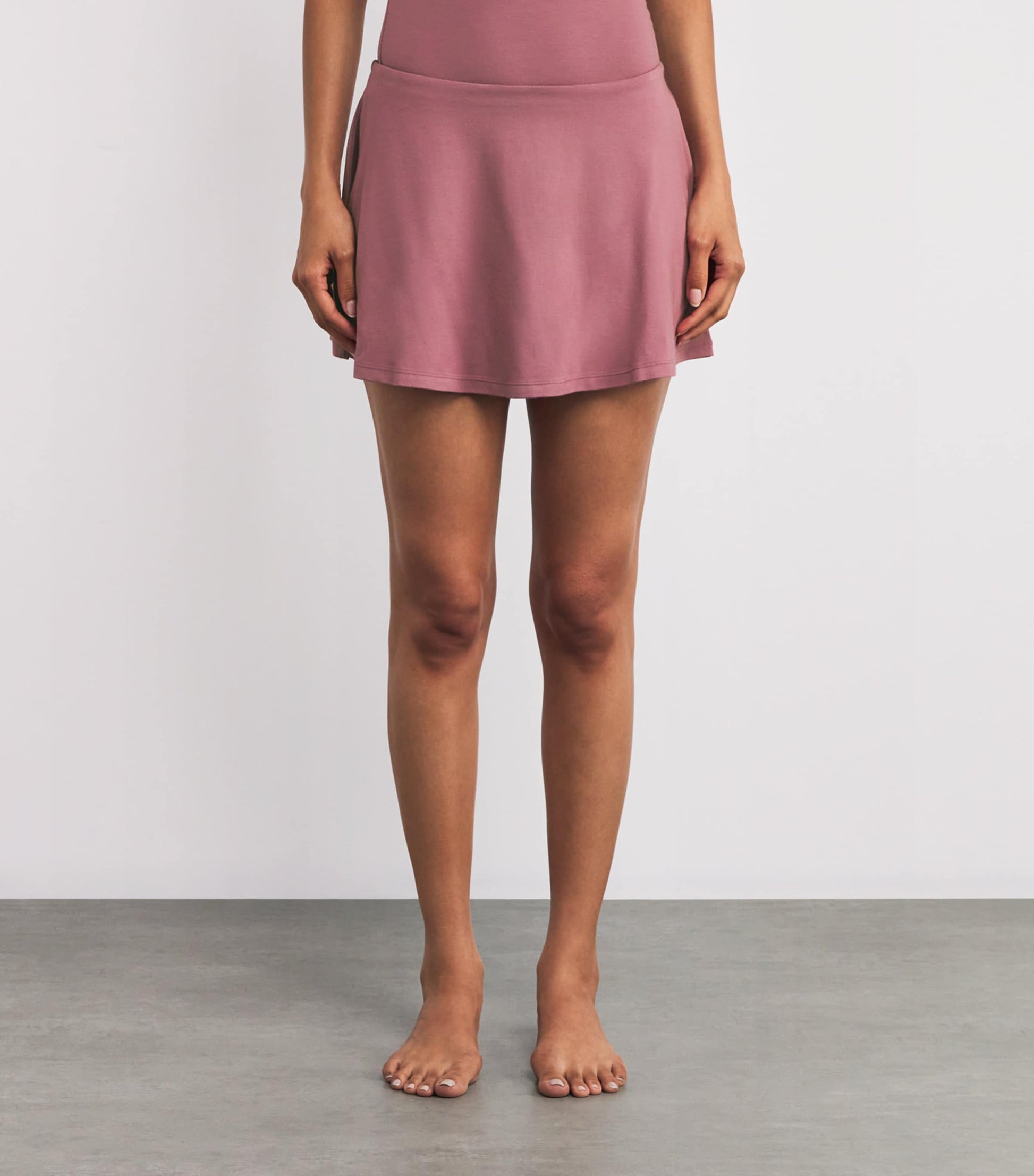 Pink Smooth Layers Mini Skort