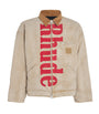 Rhude Beige Cotton Padded Field Jacket