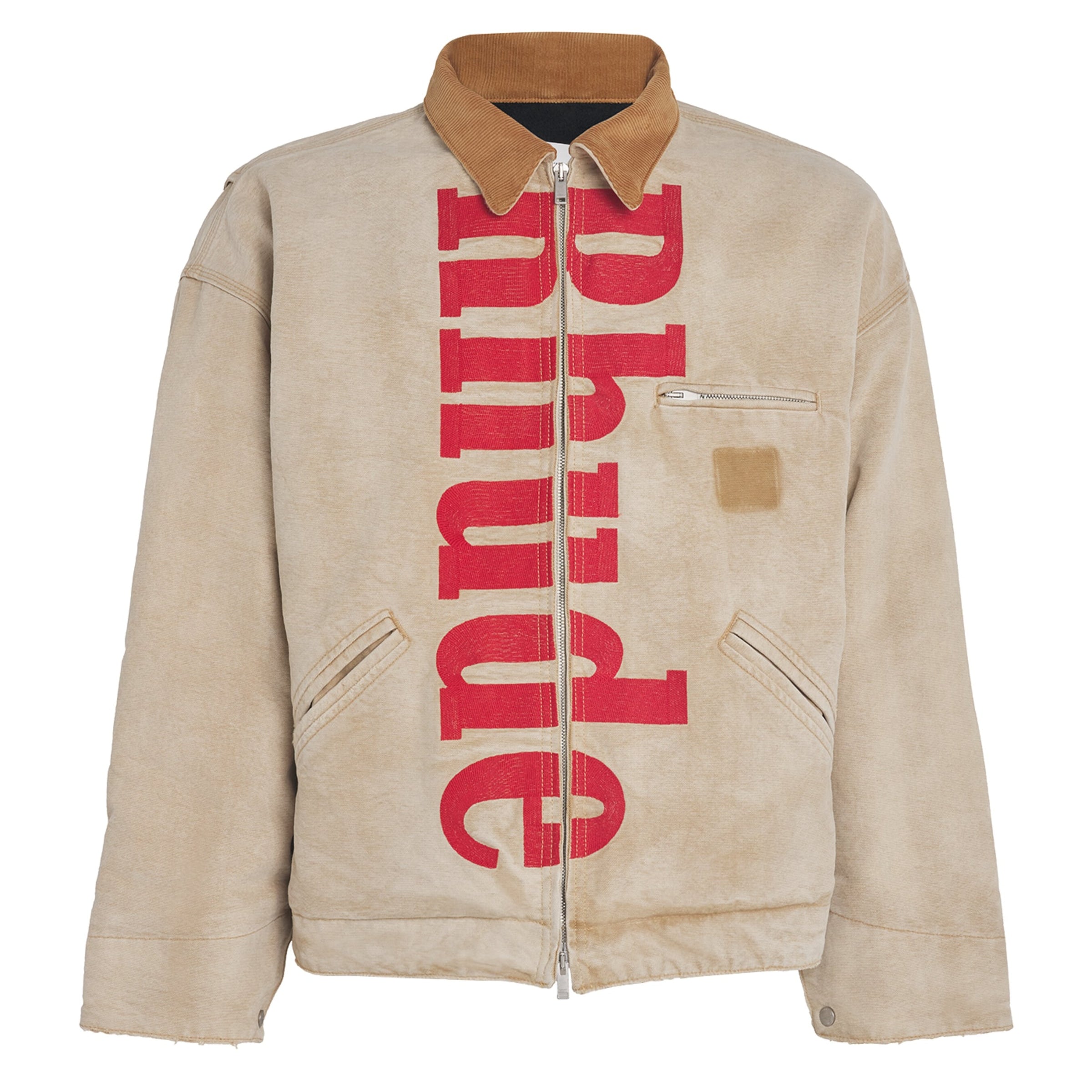 Rhude Beige Cotton Padded Field Jacket