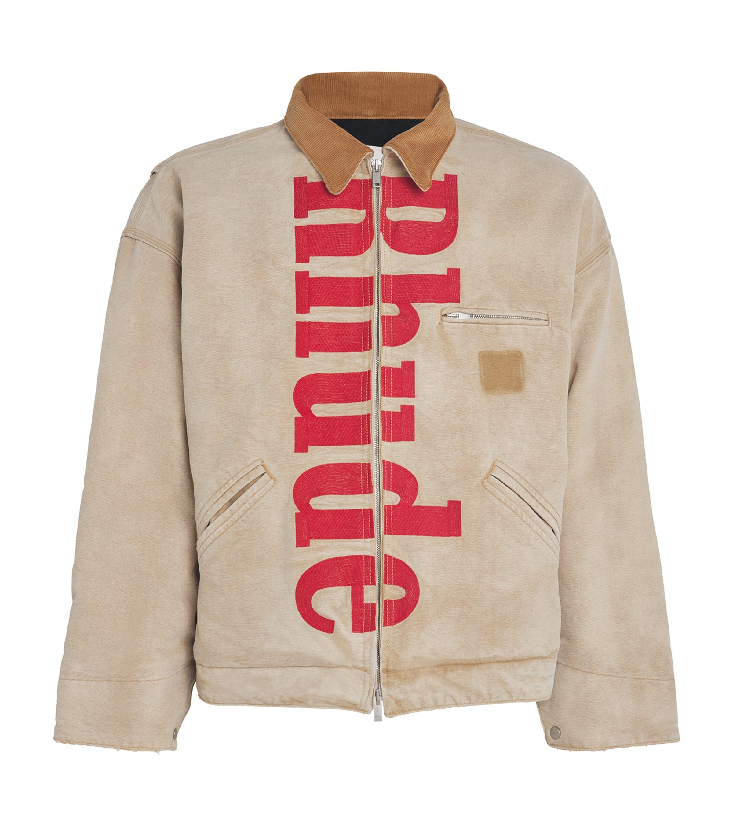 Rhude Beige Cotton Padded Field Jacket