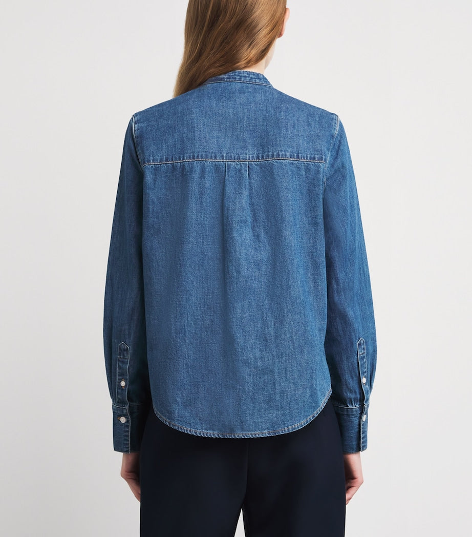 Veronica Beard Blue Gabby Denim Shirt