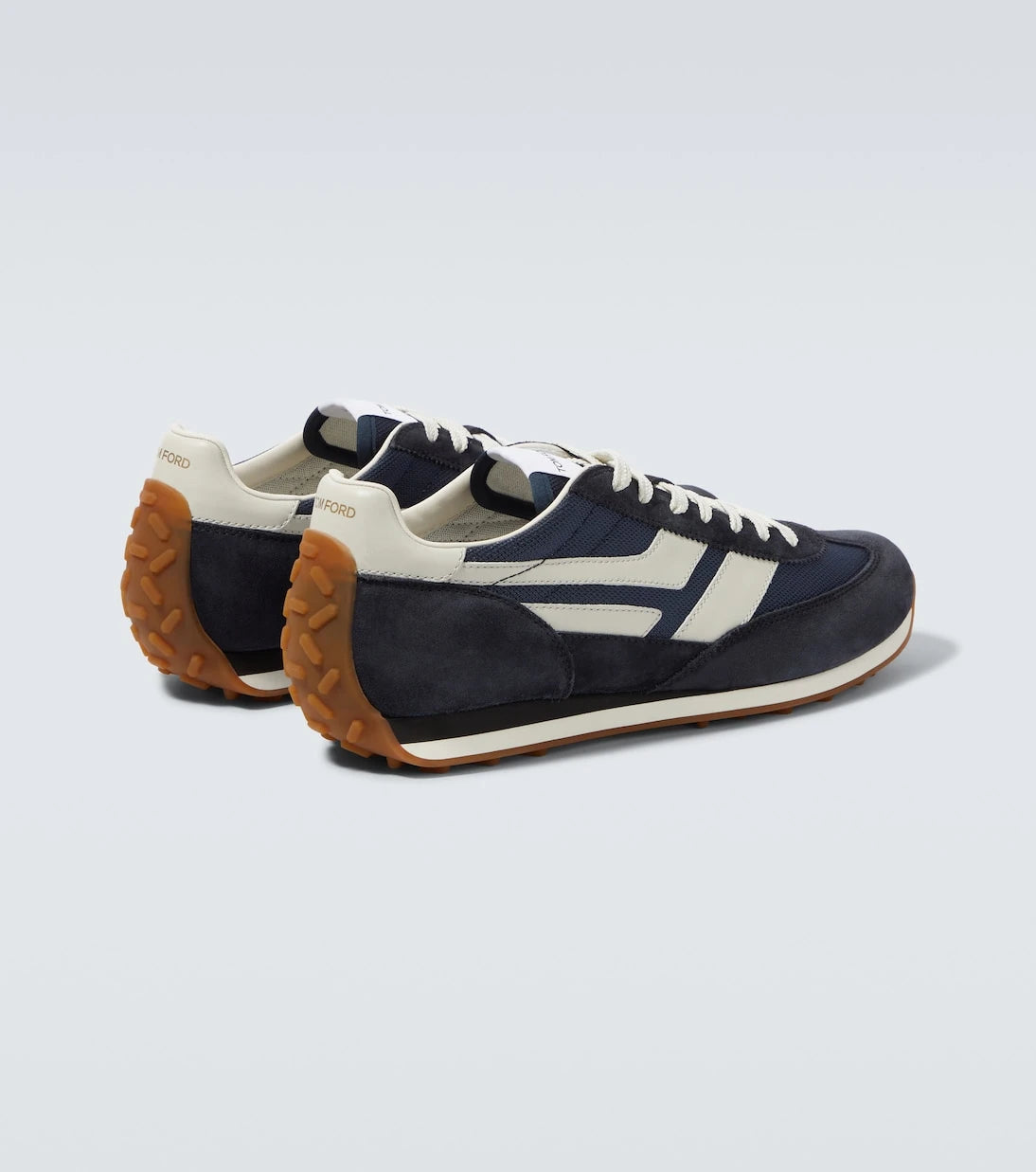Tom Ford - Mick suede-trimmed sneakers