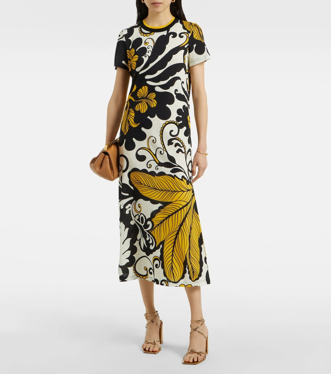 La DoubleJ - Meditation floral cotton midi dress