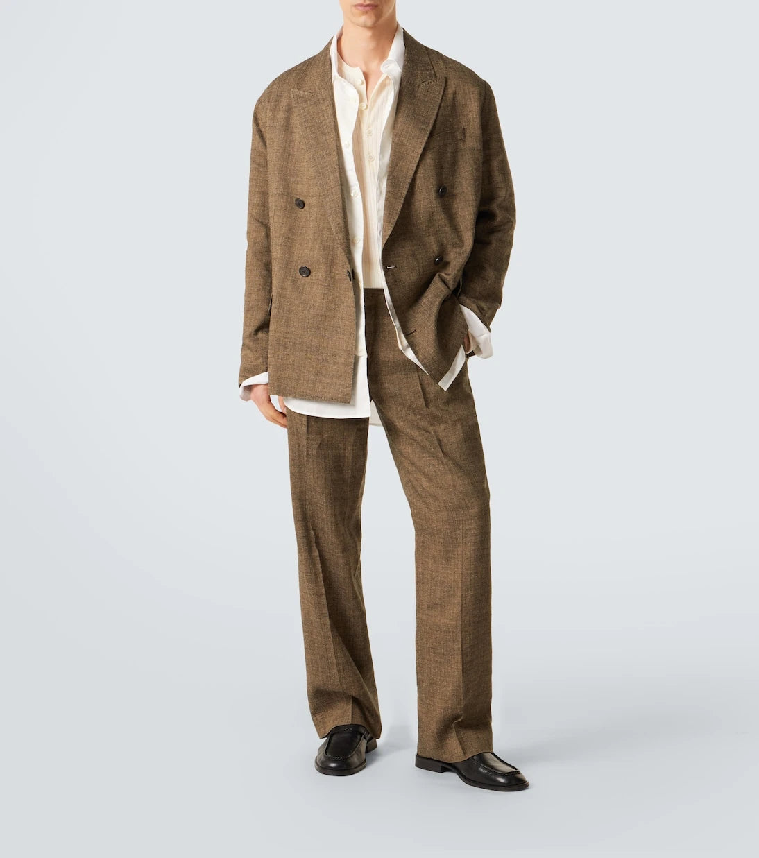 Our Legacy - Slack linen, silk, and cotton straight pants