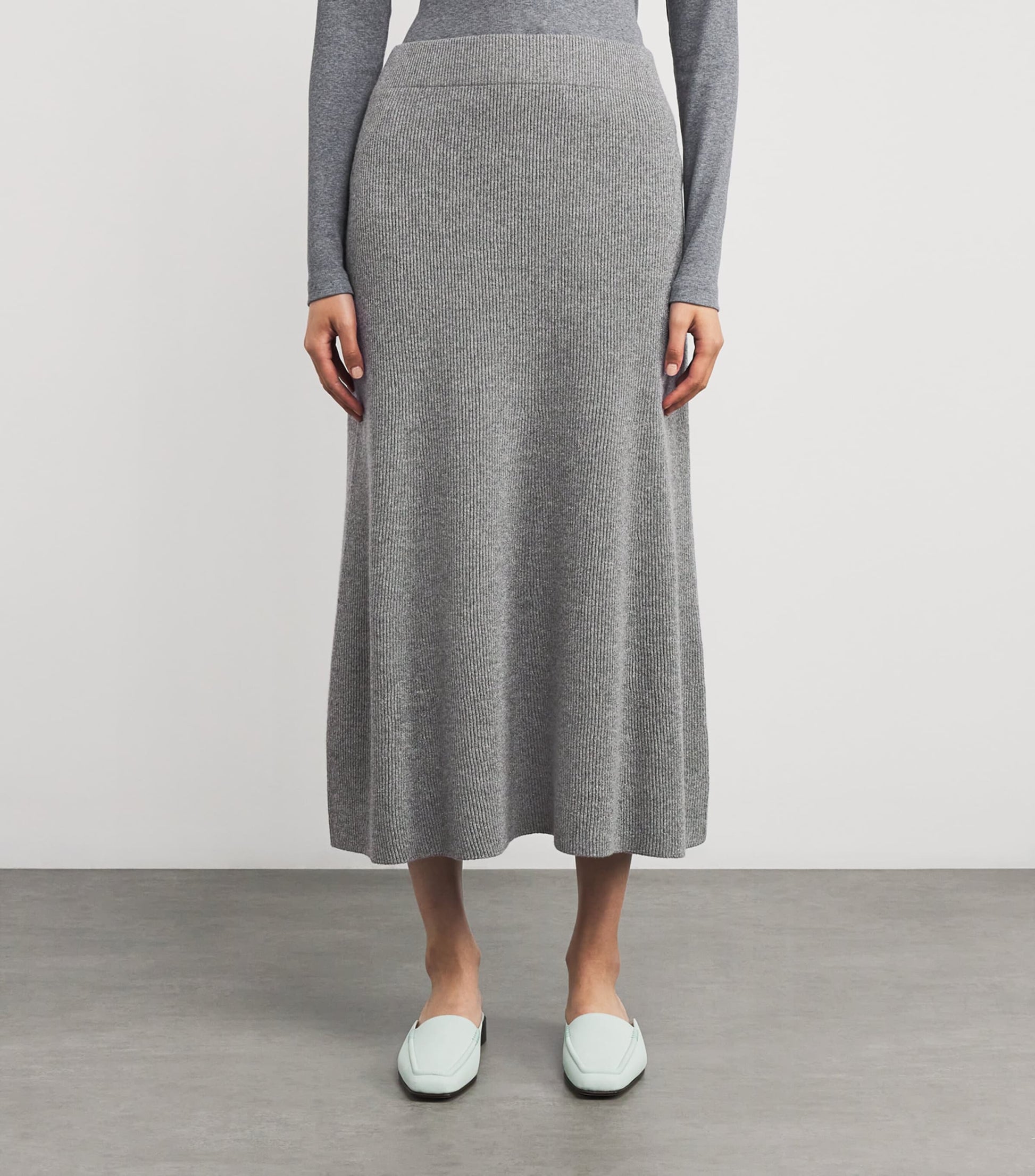 Fabiana Filippi Merino Wool-Blend Midi Skirt