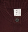 Almada Label Burgundy Wool-Cashmere Zozo Cardigan
