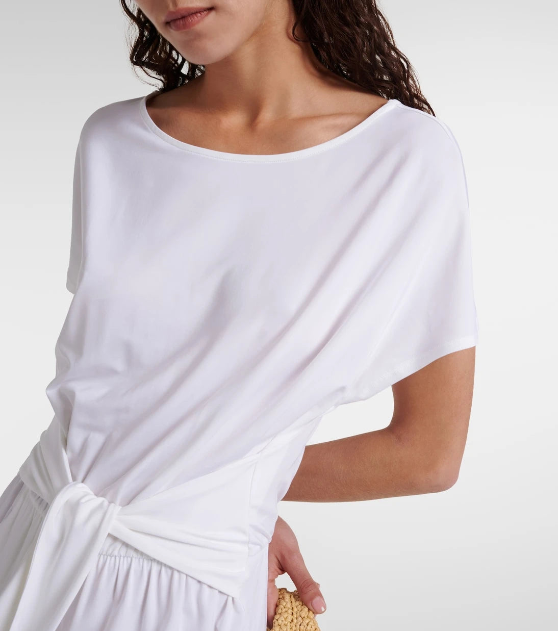 Max Mara - Kuşaklı jarse midi elbise