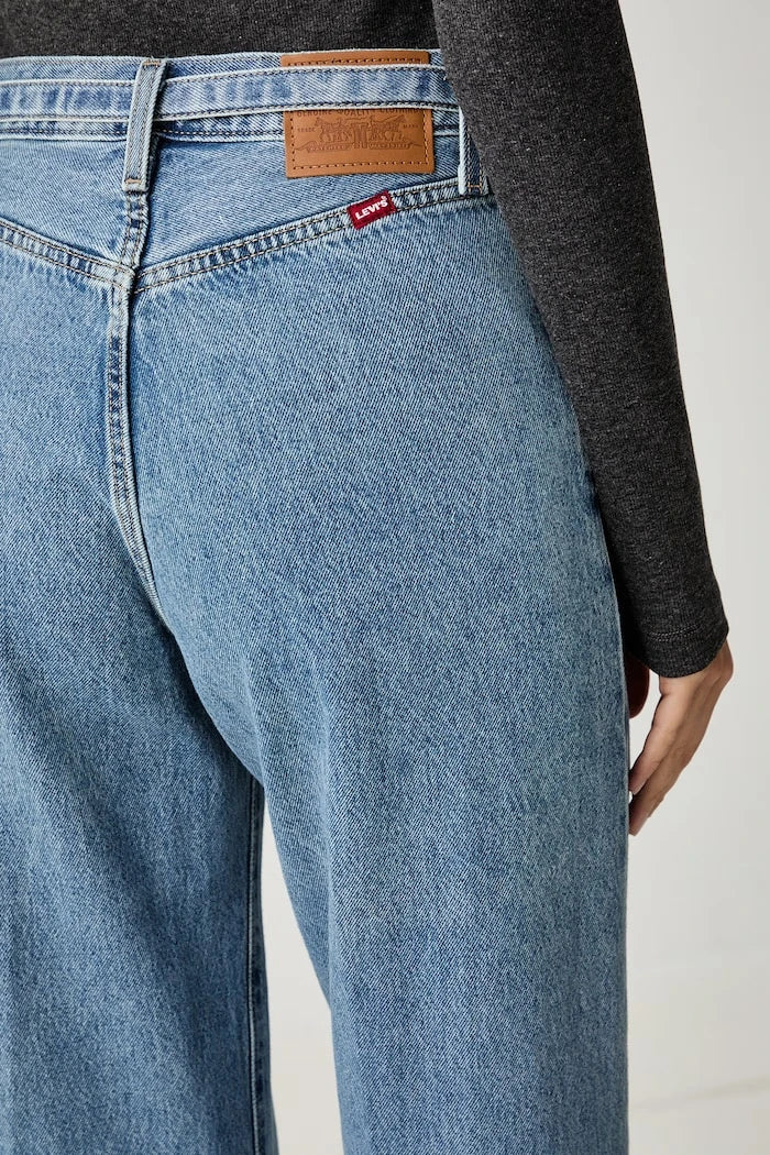RIBCAGE WL BELTED Kadın Wide Leg Jean