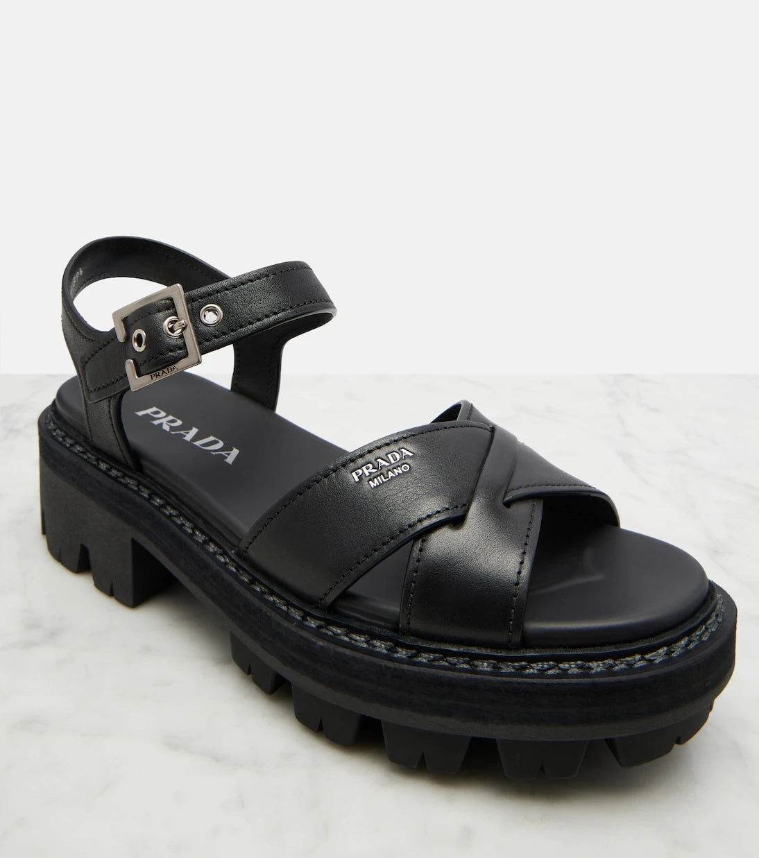 Prada - Leather sandals