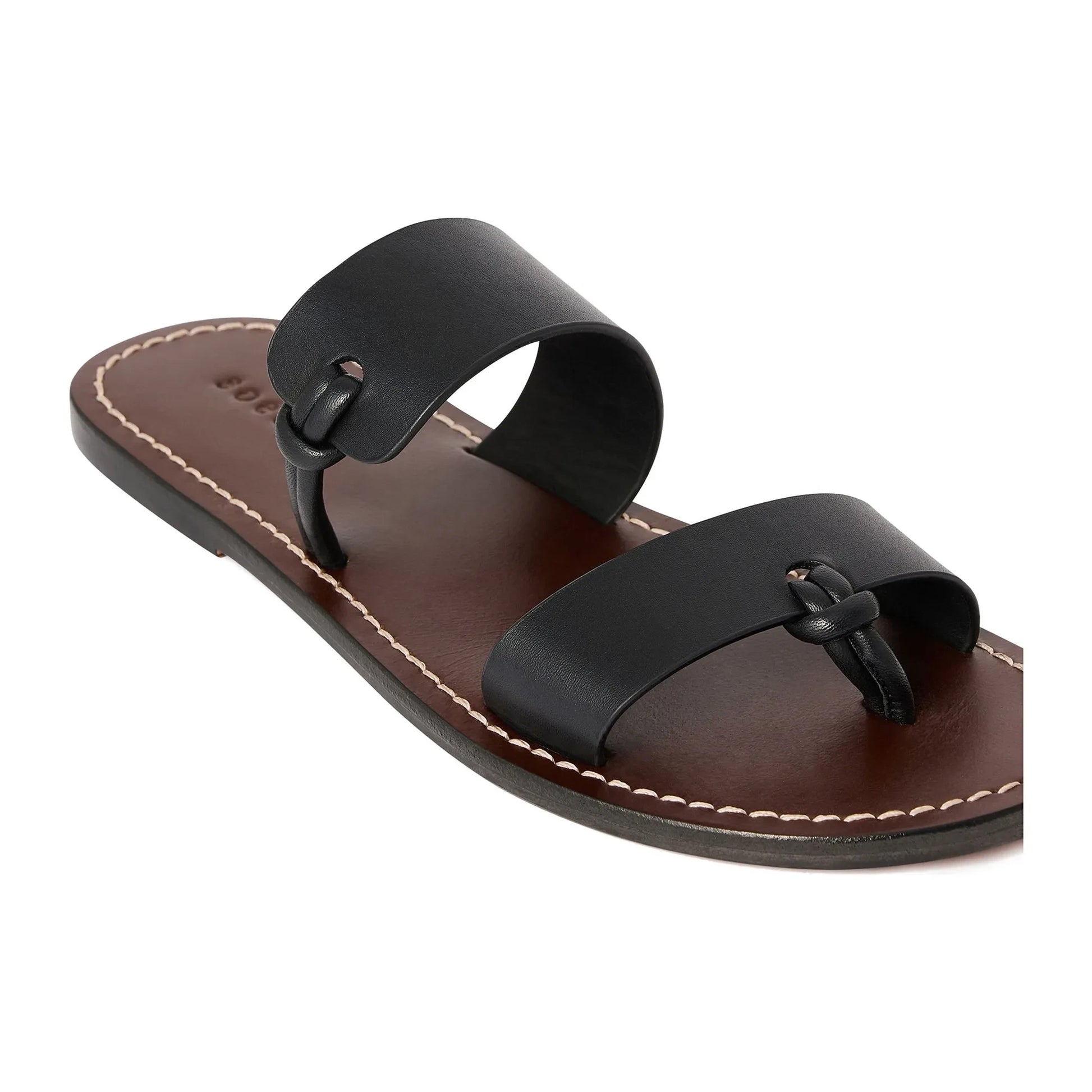 Soeur - Uptown Leather Sandals | Black