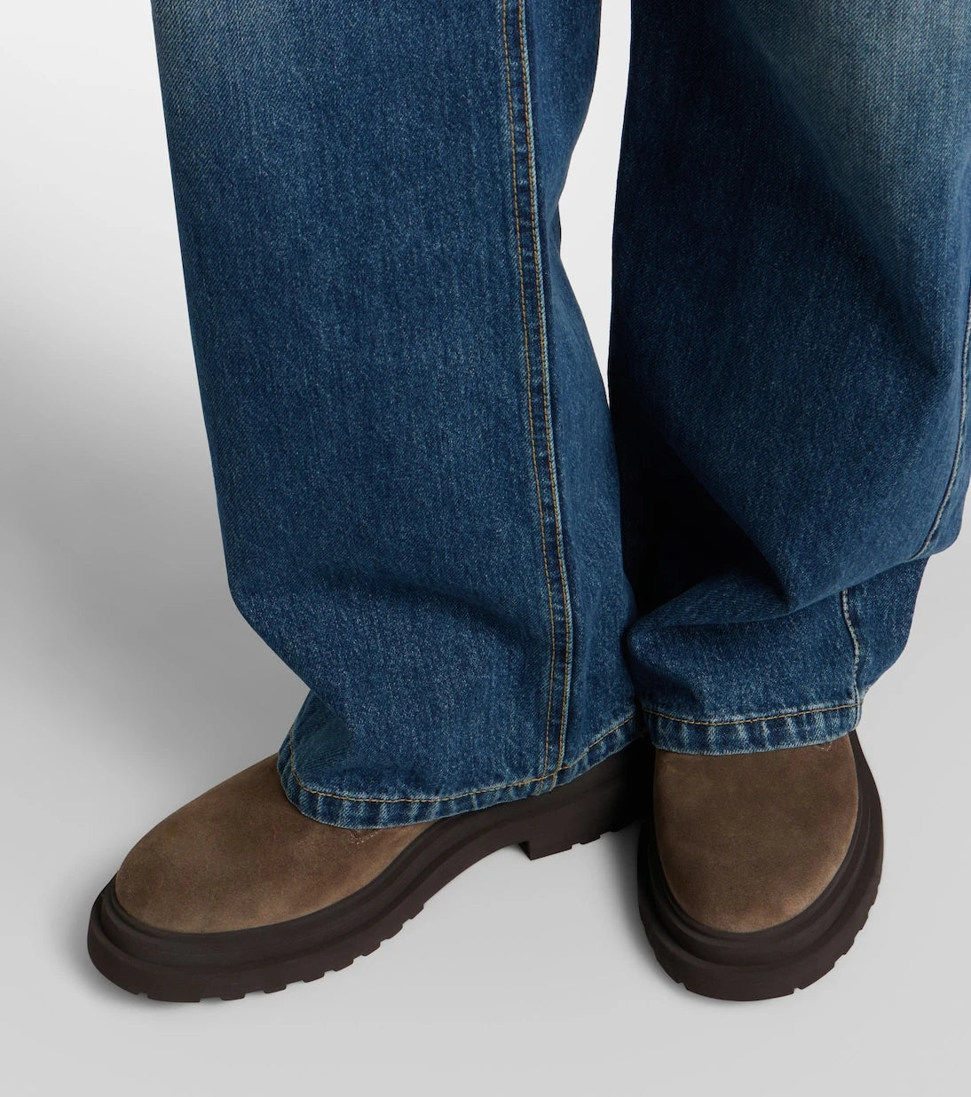 Brunello Cucinelli - Monili suede lace-up boots