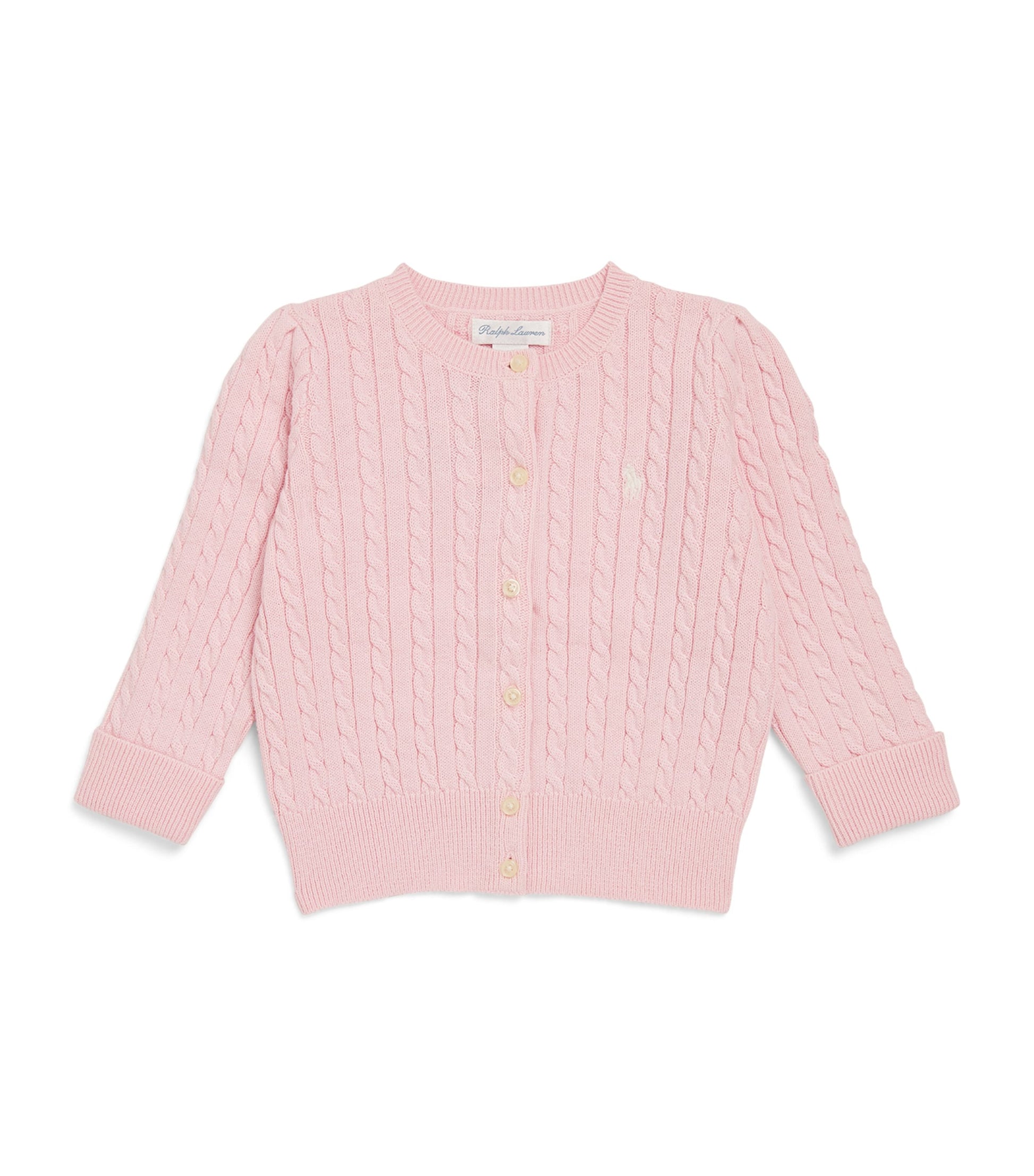 Ralph Lauren Kids Cotton Cable-Knit Cardigan (3-24 Months)
