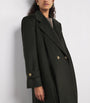 Green Wool Double-Breasted Coat