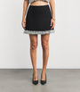 Simkhai Black Embellished Dua Mini Skirt