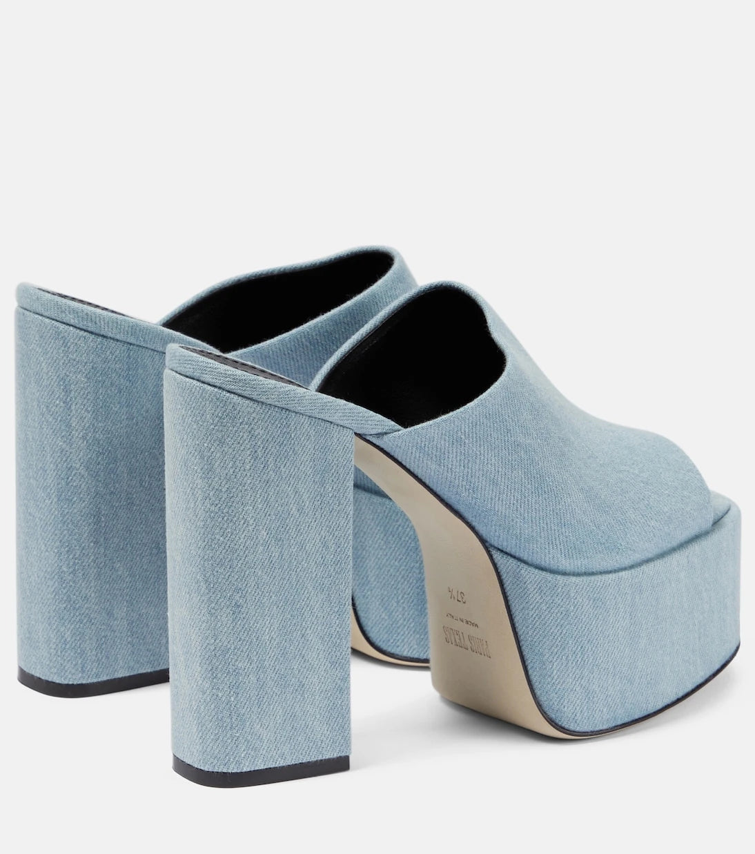 Paris Texas - Sasha denim platform mules
