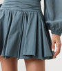 Blue Organic Cotton Tulip Mini Skirt