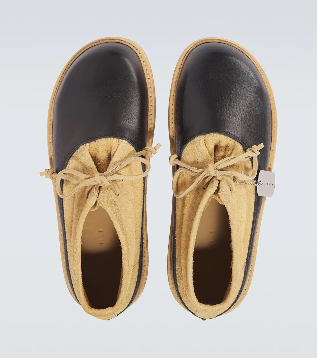 Marni - Leather and suede desert boots