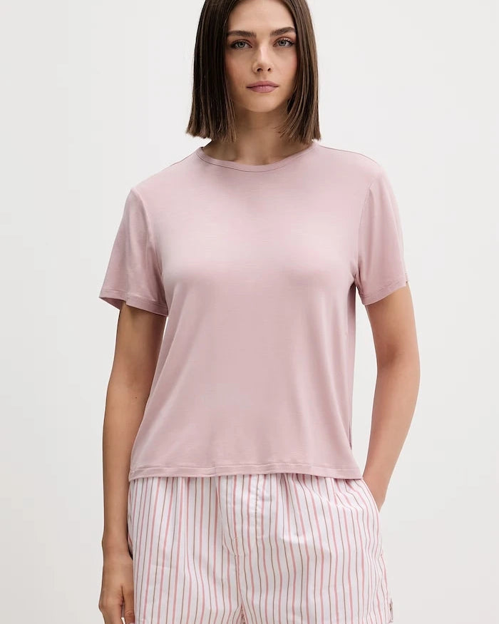 Calvin Klein Underwear kısa kollu modal kadın pijama üstü