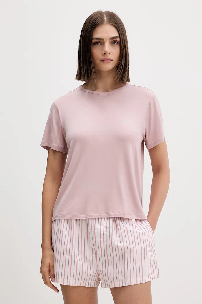 Calvin Klein Underwear kısa kollu modal kadın pijama üstü